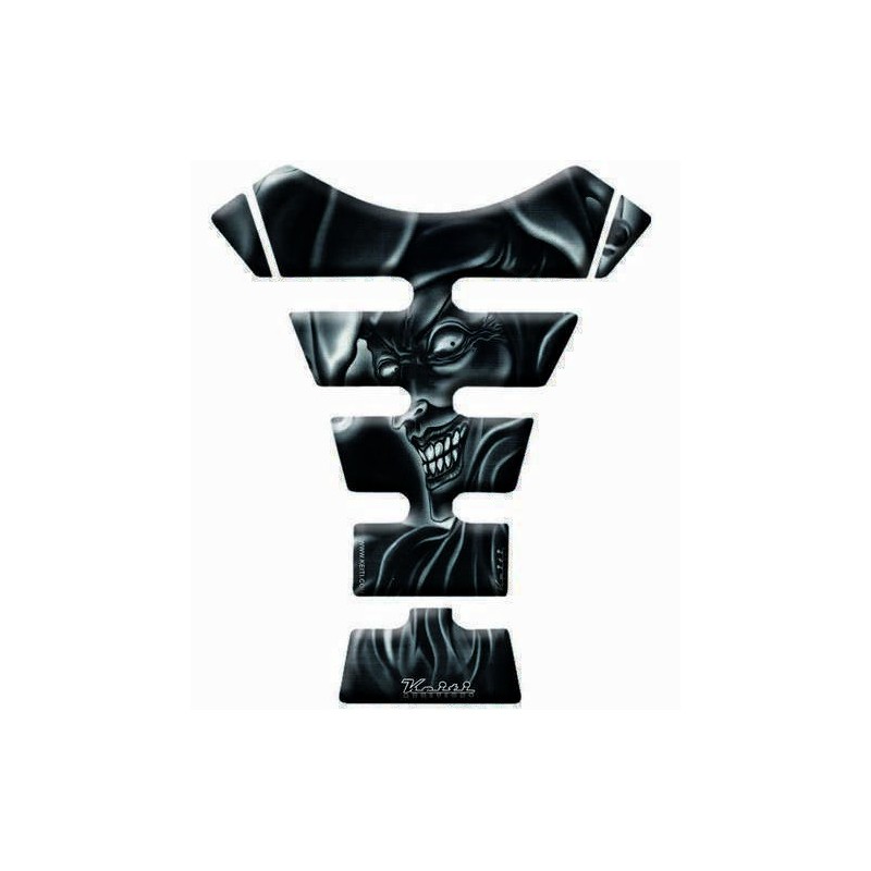 Protège-réservoir Moto Joker Effet 3D En Résine | Adhésif Haute Qualité, Repositionnable | Taille 14x20cm | Pour Tous Temps