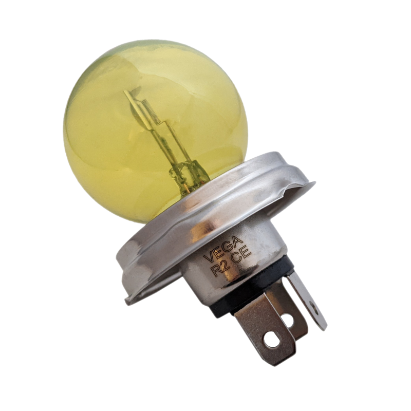 Phare Avant Auto Moto H3 VEGA 1 Ampoule Jaune Ancien H3 100W PK22s Marque Française 12V Ampoule Halogène H3 5000k