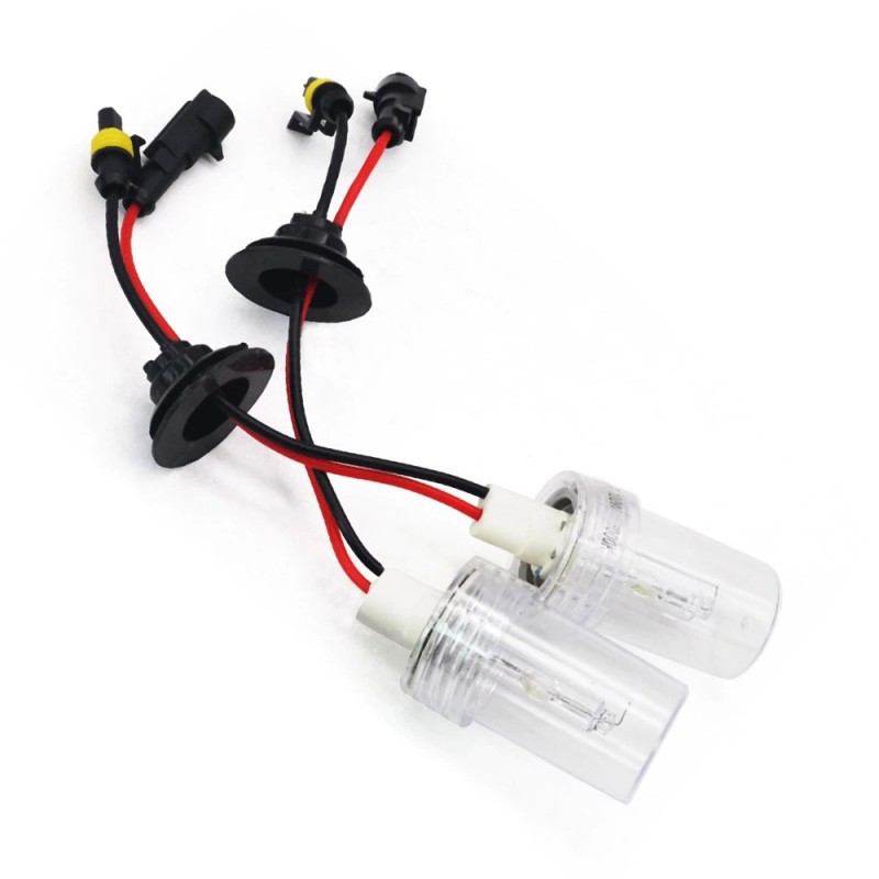 Ampoule HID Xénon HB3 9005 12000K 55W - Marque Française, Embase Coudée ABS, Avec Joint
