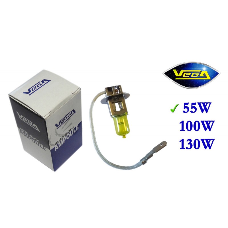 VEGA H3 Leuchtmittel 55W – 10er Pack, 12V, Antikgelb, Für Youngtimer & Oldtimer