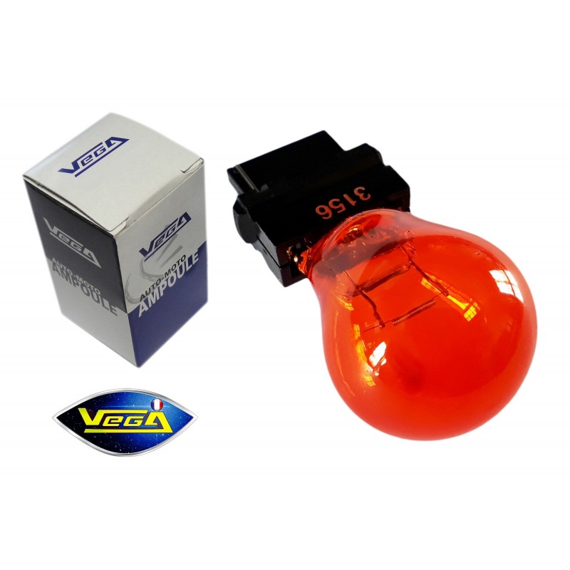 Ampoule Clignotant Chrome VEGA WY21W T20 - 12V Orange